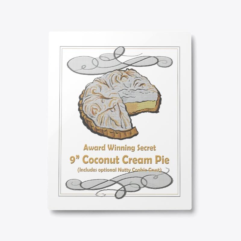 Vintage Coconut Cream Pie Poster